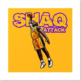 Lakers Shaq Attack 34 Posters and Art